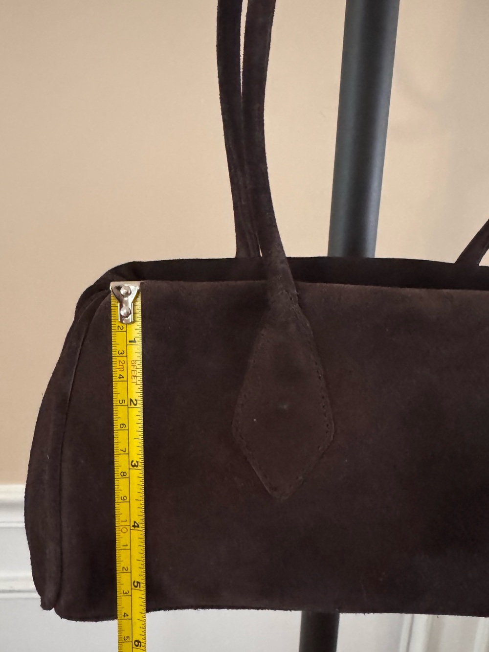 Free People Dark Brown Sierra Suede Shoulder Bag - Picture 14 of 14